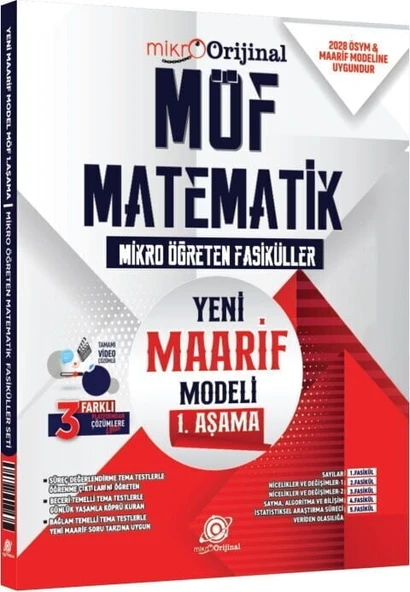 Orijinal 2028 YKS TYT Matematik MÖF Mikro Öğreten Fasiküller 1. Aşama Orijinal Yayınları ürün görseli 1