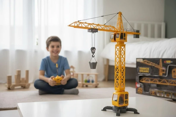 SH5001 2.4G 1:12 UZK.KUM.KULE VİNÇ 9KN IŞK SES ürün görseli 1