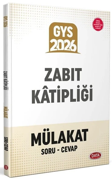 Data 2026 Zabıt Katipliği Mülakat Sınavına Hazırlık Soru-Cevap Data Yayınları ürün görseli 1