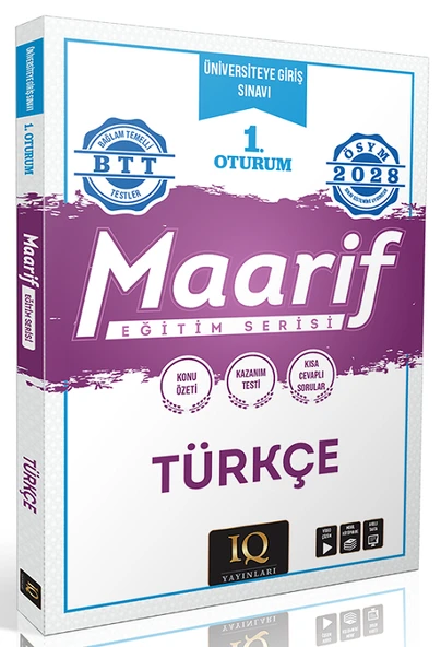 IQ Yayınları 2028 YKS TYT Türkçe Maarif Eğitim Serisi 1. Oturum IQ Yayınları ürün görseli 1