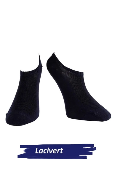 Jiber Erkek Pamuklu Likralı Sneaker Çorap 7701 - 6 Adet  Lacivert 40-44 ürün görseli 1