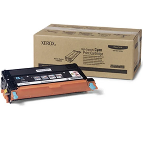 Xerox 113R00723 Phaser 6180-6180MFP Yüksek Kapasite Cyan Mavi Toner 6.000 Sayfa ürün görseli 1