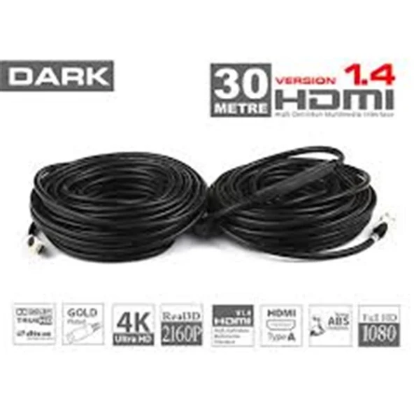 Dark DK HD CV14L3000A 30mt Hdmi v1.4 3d led-lcd-ps3 Kablo ürün görseli 1