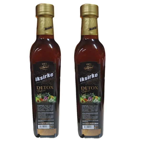 Iksirke Katkısız Detox Sirkesi 500 ML 2Adet ürün görseli 1