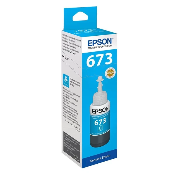 Epson T6732 Cyan Mavi Şişe Mürekkep T67324A ürün görseli 1