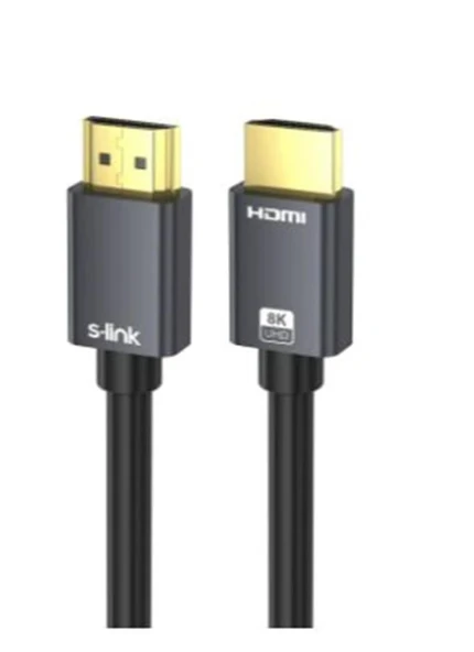 S-link SL-HM8K15 HDMI TO HDMI 1,5m v2.1 8K60 HZ 4K 120HZ Kablo ürün görseli 1