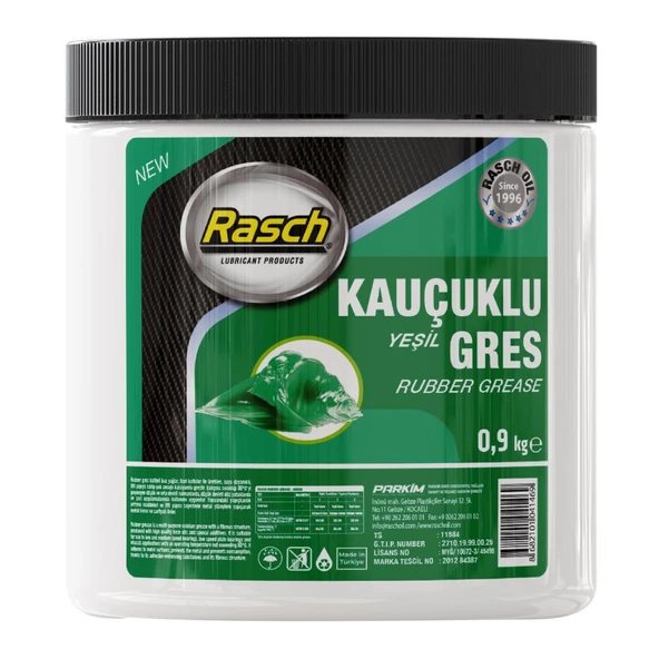 Rasch Kauçuklu Katı Gres Yağı Yeşil - 0.9 Kg. ürün görseli 1