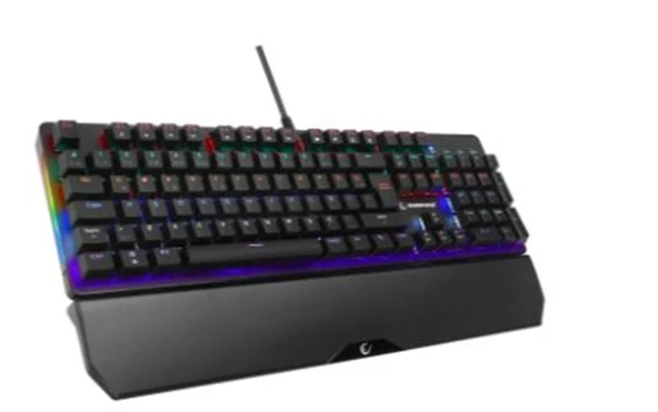 Rampage KB-R86 UMBRA Siyah USB Rainbow Aydınlatmalı Blue Switch Mekanik Gaming Oyuncu Klavye ürün görseli 1
