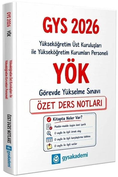 Data 2026 GYS YÖK Yükseköğretim Kurumları Personeli Özet Ders Notları Görevde Yükselme Data Yayınları ürün görseli 1