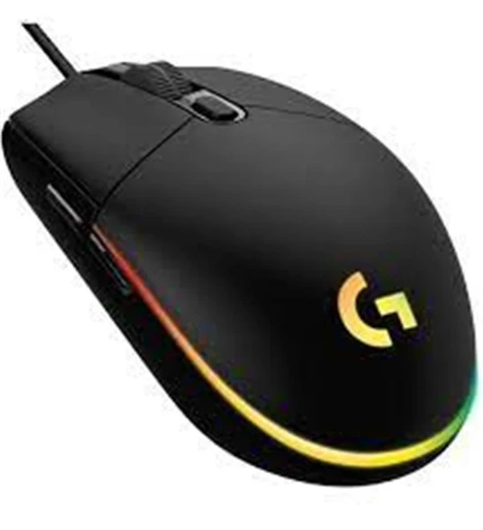 Logitech 910-005823 G102 LightSync Black 8000DPI 6 Tuş Optik RGB Siyah Kablolu Gaming (Oyuncu) Mouse ürün görseli 1