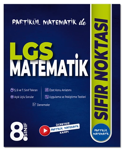 Partikül Matematik 8. Sınıf LGS Sıfır Noktası Partikül Matematik Yayınları ürün görseli 1