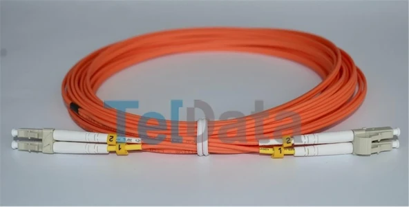 TELDATA TLD-LCLCOM31 LC-UPC-LC-UPC MM DX OM2 1 METRE FIBER OPTIK PATCHCORD ürün görseli 1