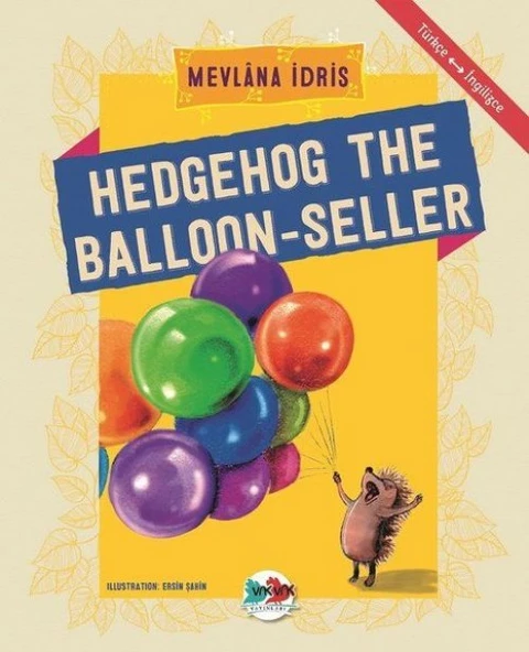 Hedgehog The Balloon-Seller - Türkçe İngilizce ürün görseli 1