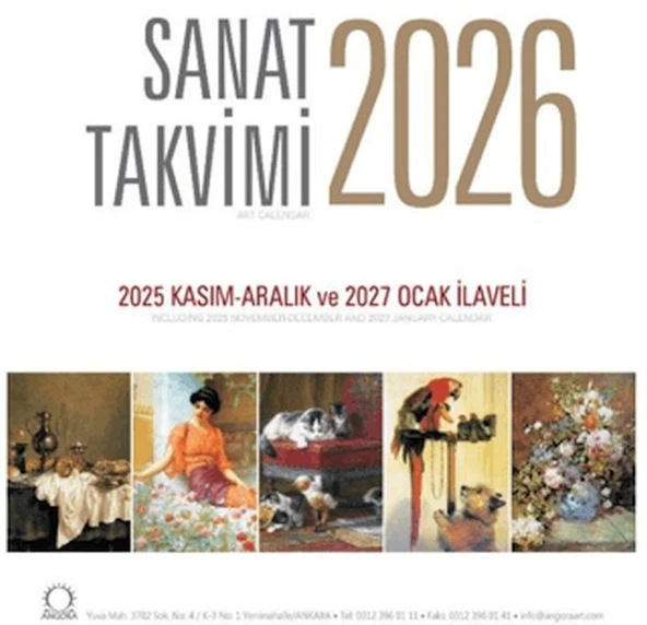 Sanat Takvimi 2026 Duvar Takvimi ürün görseli 1