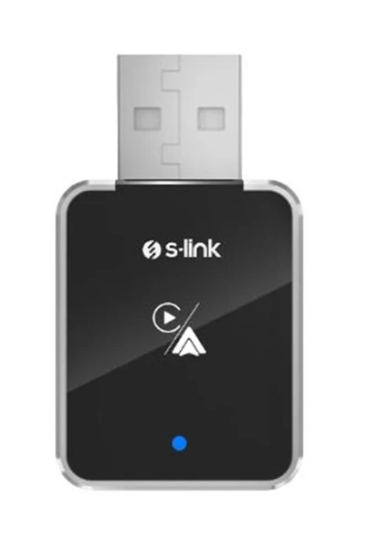 S-Link SL-CAR01 2in1 Android ve Apple Cihazlar Kablosuz Android Auto ve Carplay Adaptörü ürün görseli 1