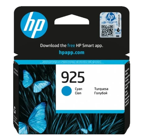 HP 925 Cyan Mavi Kartuş 4K0V6PE ürün görseli 1