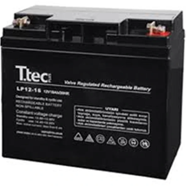 Ttec 12V 18A Base Bakımsız Kuru Akü Elektrikli Bisiklet ürün görseli 1