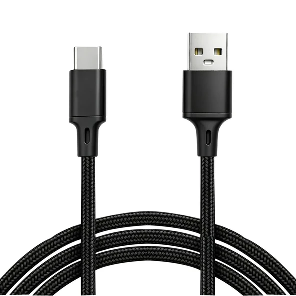 Vcom CU252 Type-C to USB 3m 15W (5V-3A) Örgülü Şarj Kablosu ürün görseli 1