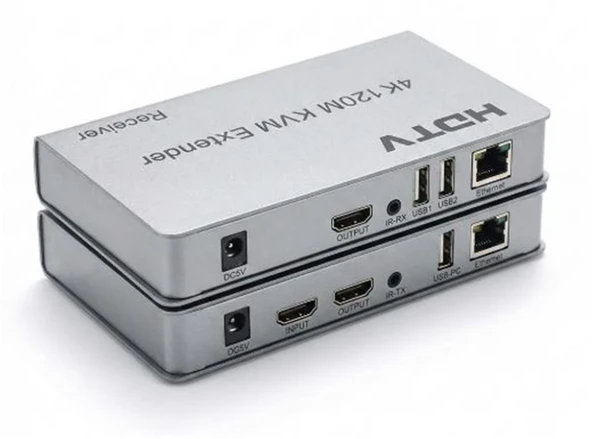 Enkado EKD-HE120KVM 4K 120 Metre HDMI USB KVM Extender ürün görseli 1
