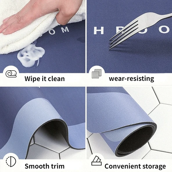 Süper Emici Banyo Duş Paspası - Resim 2