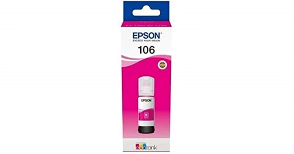 Epson 106 Magenta Kırmızı Şişe Mürekkep T00R340 L7160-7180 ürün görseli 1