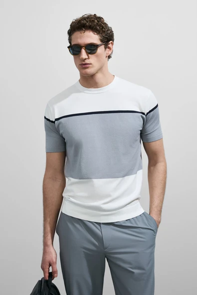 Lufian 111090148 Enzo Erkek Modal Karisimli T-Shirt Erkek Tişort ürün görseli 1
