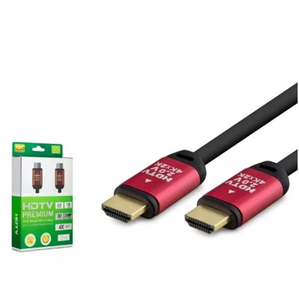 HADRON HDX2038 HDMI KABLO PVC 4K OD8.0 3M SİYAH ürün görseli 1