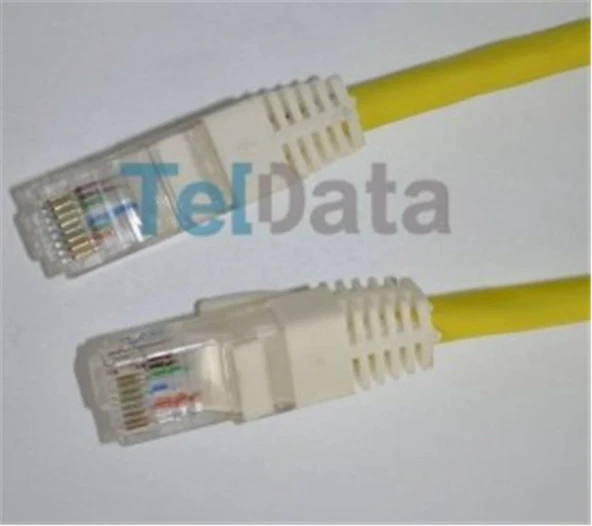 Teldata TLD-3000YS Cat6 30MT Sarı Utp Patch Kablo ürün görseli 1