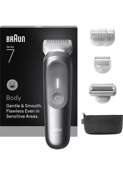 Braun Vücut Tıraş Makinesi Series 7, +6 Aksesuar, Kompakt, Smartlight ürün görseli 1
