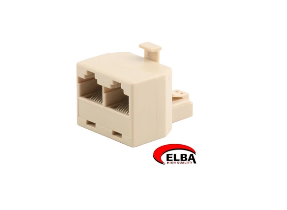 Elba 8P8C Jack- 2X8P8C Jack 2li RJ45 Çokla JK8464 ürün görseli 1