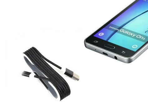 ETT Android Siyah Örgülü Çelik Şarj Data Kablosu - Hızlı ve Trend ürün görseli 1
