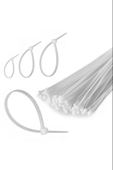 ETT 50 Adet Plastik Cırt Kelepçe Kablo Bağı 4.8 x 380 mm - Kablo Düzenleyici ürün görseli 1