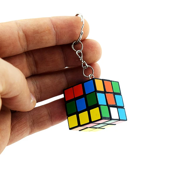 ETT Nostaljik Zeka Küpü Sihirli Mini Rubik Anahtarlık 3x3 cm - Eğitici Hediye ürün görseli 1
