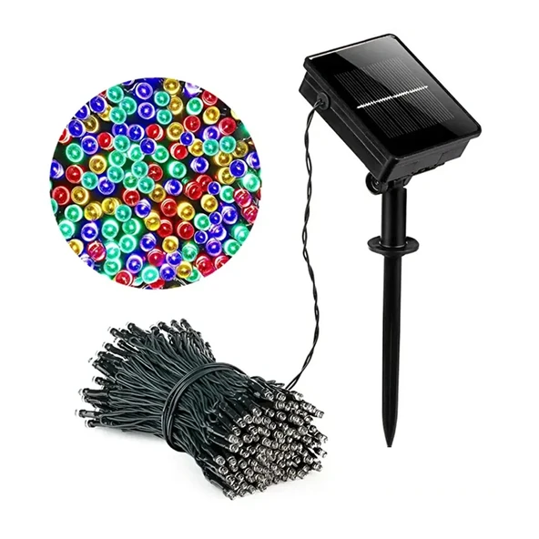 ETT 11m 100 LED Solar RGB Işık Bahçe ve Dış Mekan Dekorasyonu 8 Fonksiyonlu ürün görseli 1