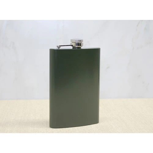 ETT Tekli Haki 9 Oz Paslanmaz Çelik Matara (267 ml) - Kamp ve Seyahat Matarası ürün görseli 1