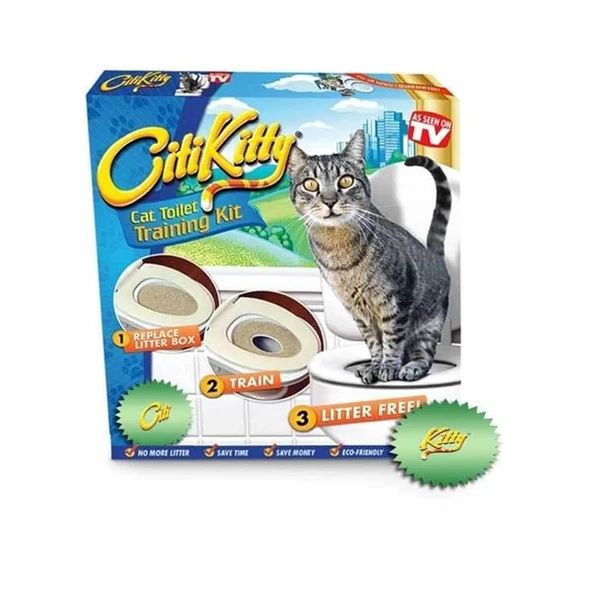 CitiKitty Klozet Kedi Tuvaleti Eğitim Seti - Kokusuz Çözüm ürün görseli 1