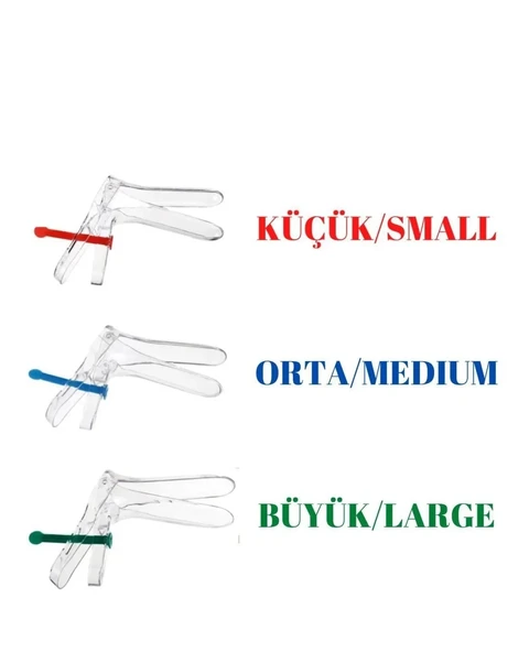 Vajinal Spekülüm S/M/L - Jinekolojik Muayene İçin 3'lü Paket ürün görseli 1