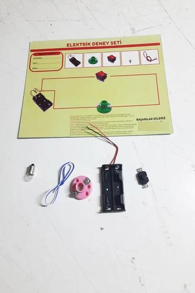 ETT Okul Deney Seti - Elektrik Seti Ampul Pil Yatağı Duy Düğme ürün görseli 1