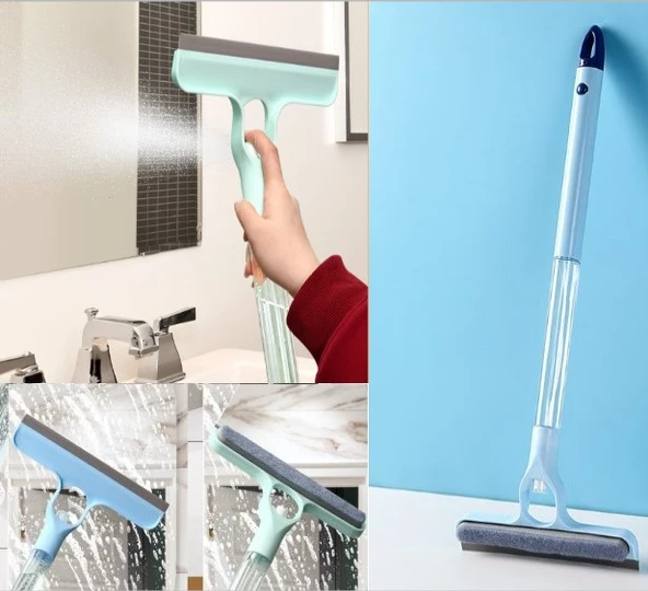 ETT 4 in 1 Spreyli Çek Çekli Camsil ve Fırça Aparatı - Çok Fonksiyonlu Temizlik ürün görseli 1