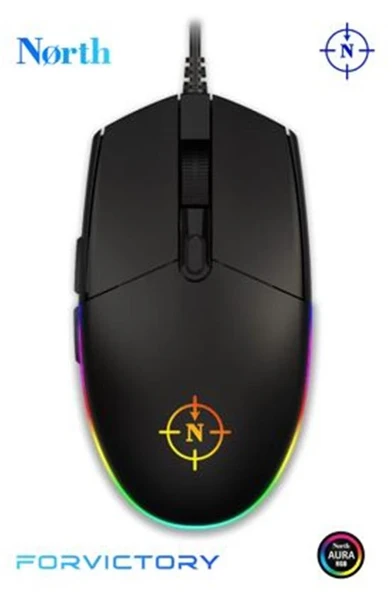 North Combat RGB Kablolu Oyuncu Mouse ürün görseli 1