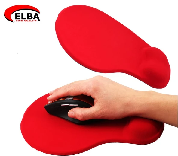 Elba K06152 Bileklikli Jel Mouse Pad Kırmızı ürün görseli 1