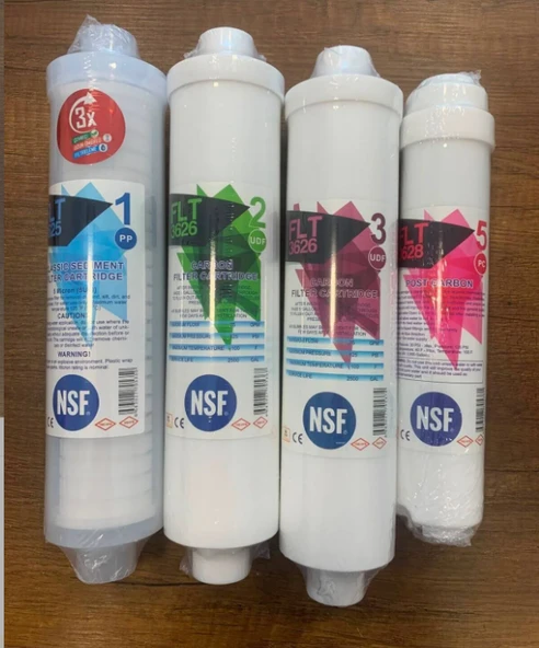 FİLTEK 4'lü Inline Su Arıtma Filtre Seti NSF Sertifikalı ürün görseli 1
