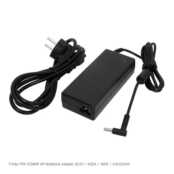 Frisby FPA-7238HP Notebook Adaptör (HP) 19.5V  4.62A (Uç Boyutu : 4.5 x 3.5mm ) ürün görseli 1