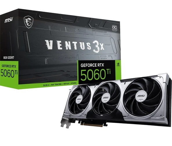 MSI VGA RTX 5060 Ti 8G VENTUS 3X OC ürün görseli 1