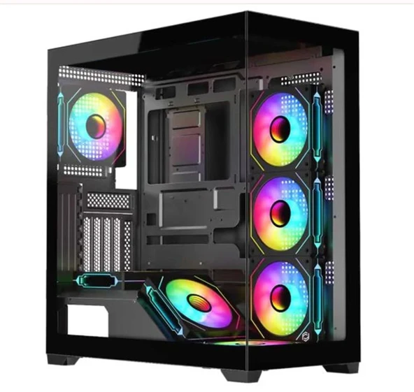 Frisby FC-9565G GDOMINATOR 650w 80+ Gaming Kasa 7x ARGB Fan ürün görseli 1