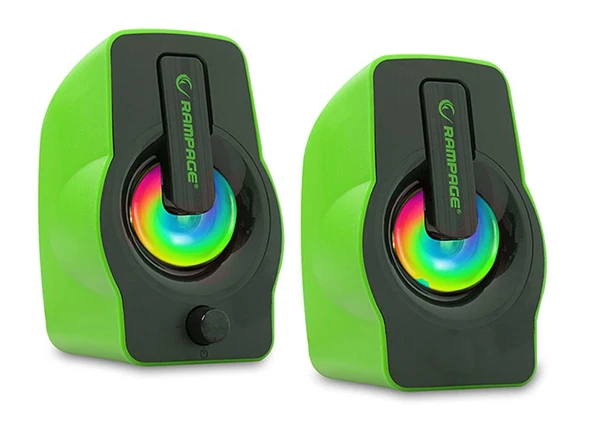 Rampage RMS-G7 Falsetto 2.0 6 Watt Yeşil 5v Usb ürün görseli 1