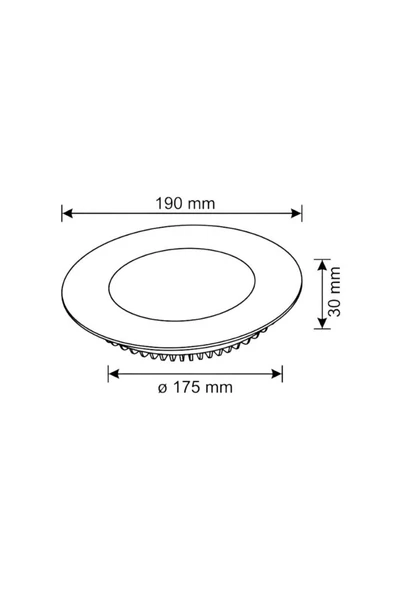 Ack AP01-01530 15W Sıva Altı Led Panel 6500K - Resim 3
