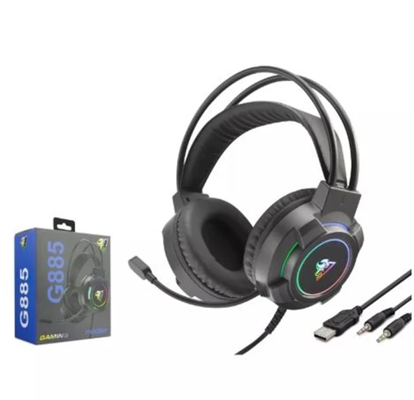 Hadron G885 Gaming Kulaklık 2-3.5Mm + Usb Siyah ürün görseli 1