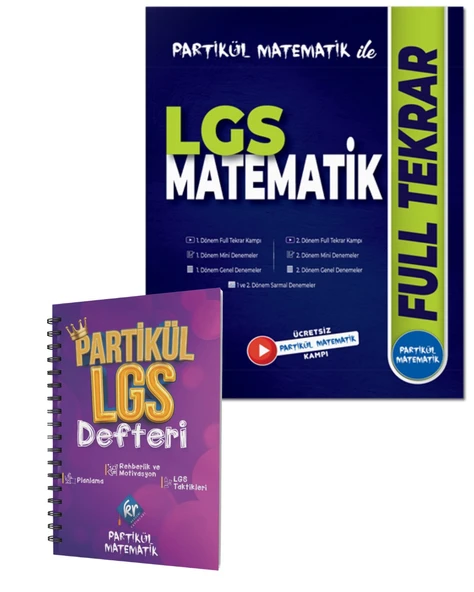 8. Sınıf LGS Matematik Full Tekrar + LGS Planlama Defteri ürün görseli 1