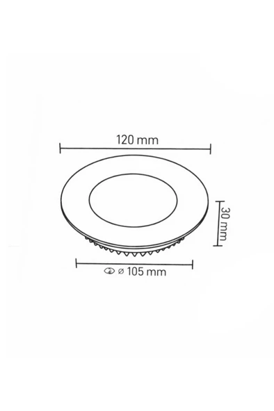 Ack AP01-00630 6W Sıva Altı Led Panel 6500K - Resim 4
